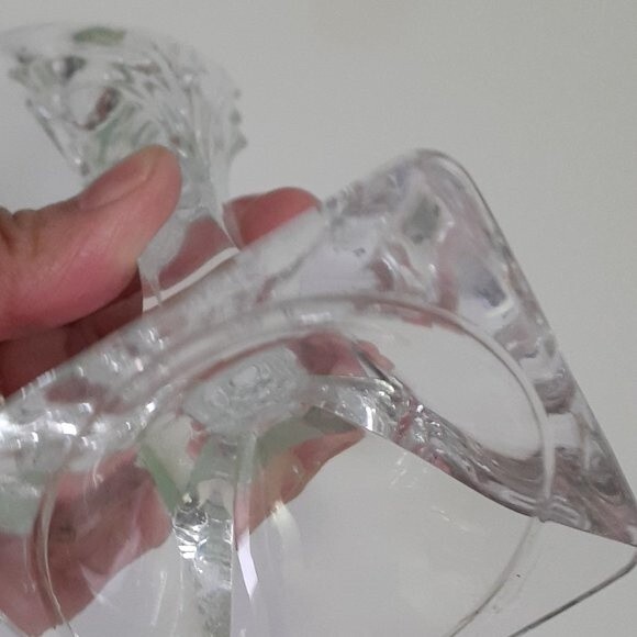 Set Of Two (2) MIKASA Crystal Taper CANDLE HOLDERS 5.5" ART DECO STYLE VTG. 90's - Picture 13 of 13